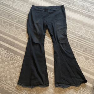 XXL flare elastic waist jeans